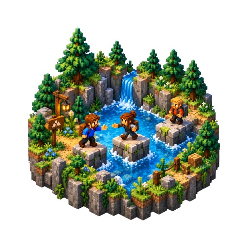 Cofounder Crossing camp artwork