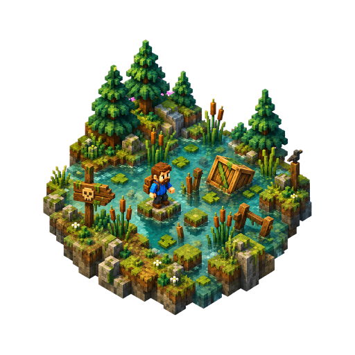Sunk-Cost Swamp camp artwork